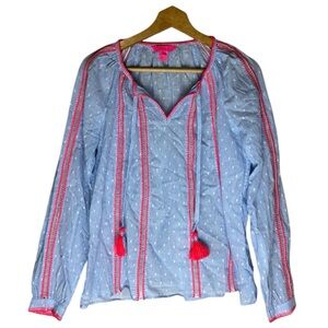 Lily Pulitzer Chambray Long Sleeve Size Small